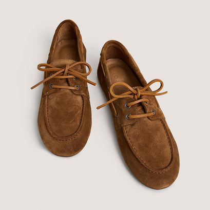 Mocassins souplesen croute cognac | Lalie