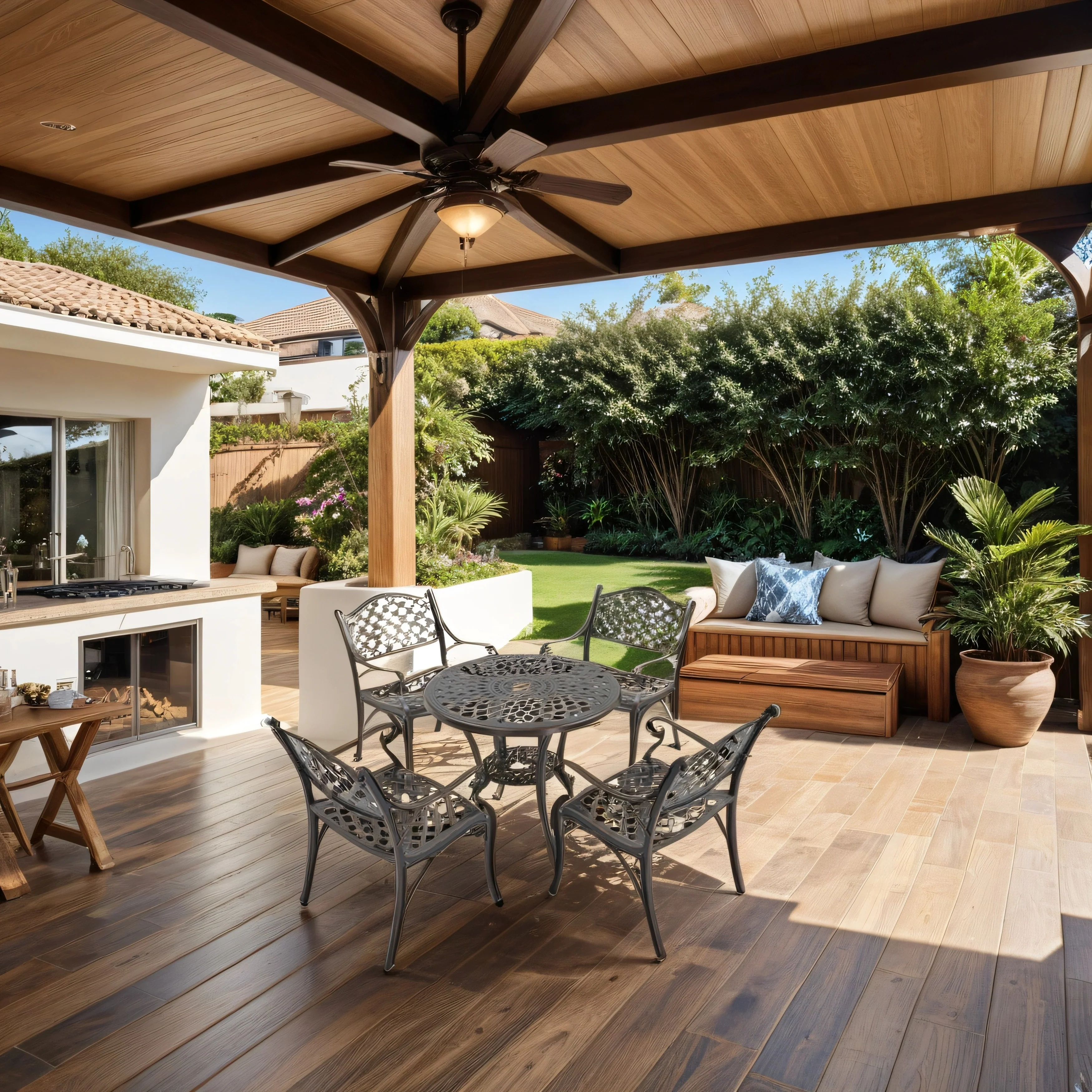 5-Piece Cast Aluminum Patio Dining Set