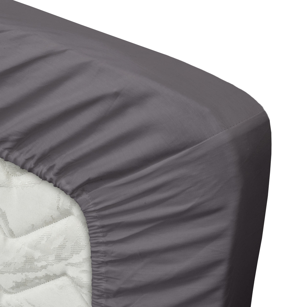 Ten Cate topper hoeslaken - 100% katoensatijn - 180x200 - antraciet