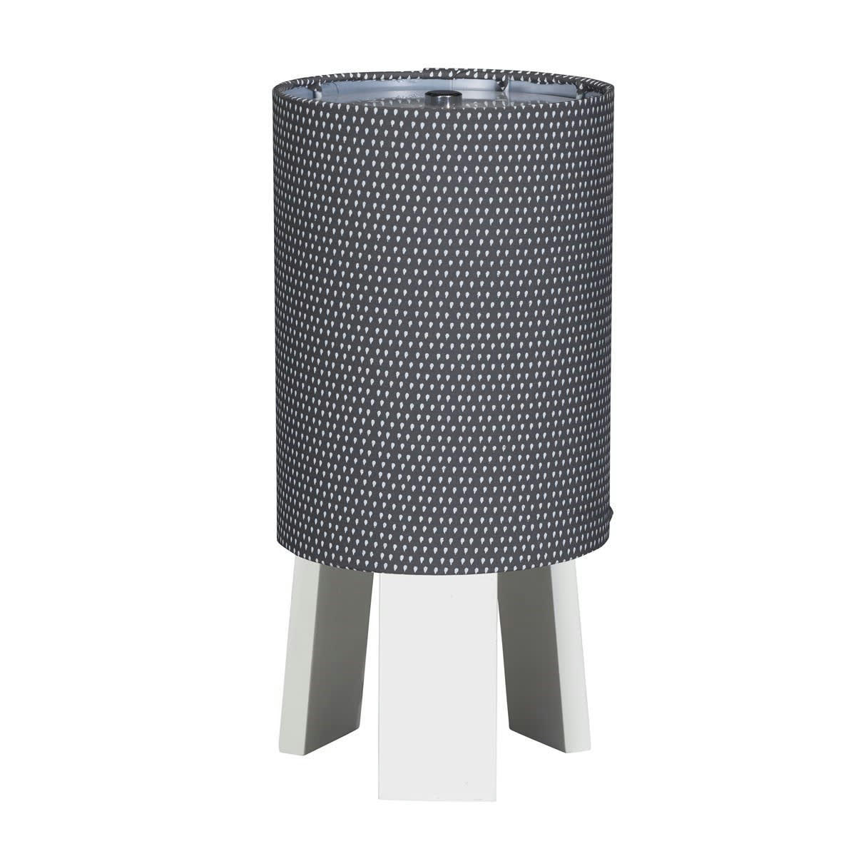 BABYFAN - Lampe de chevet avec pied en coton gris