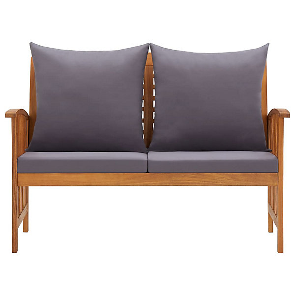 Banc de jardin meuble de patio bois Helloshop26