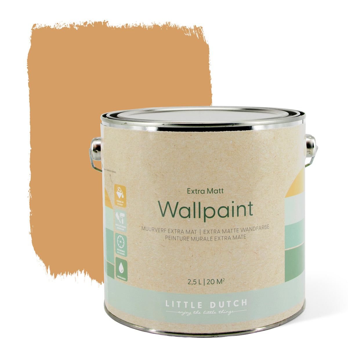 Little Dutch Muurverf Mat - Pure Ochre - 2,5 liter