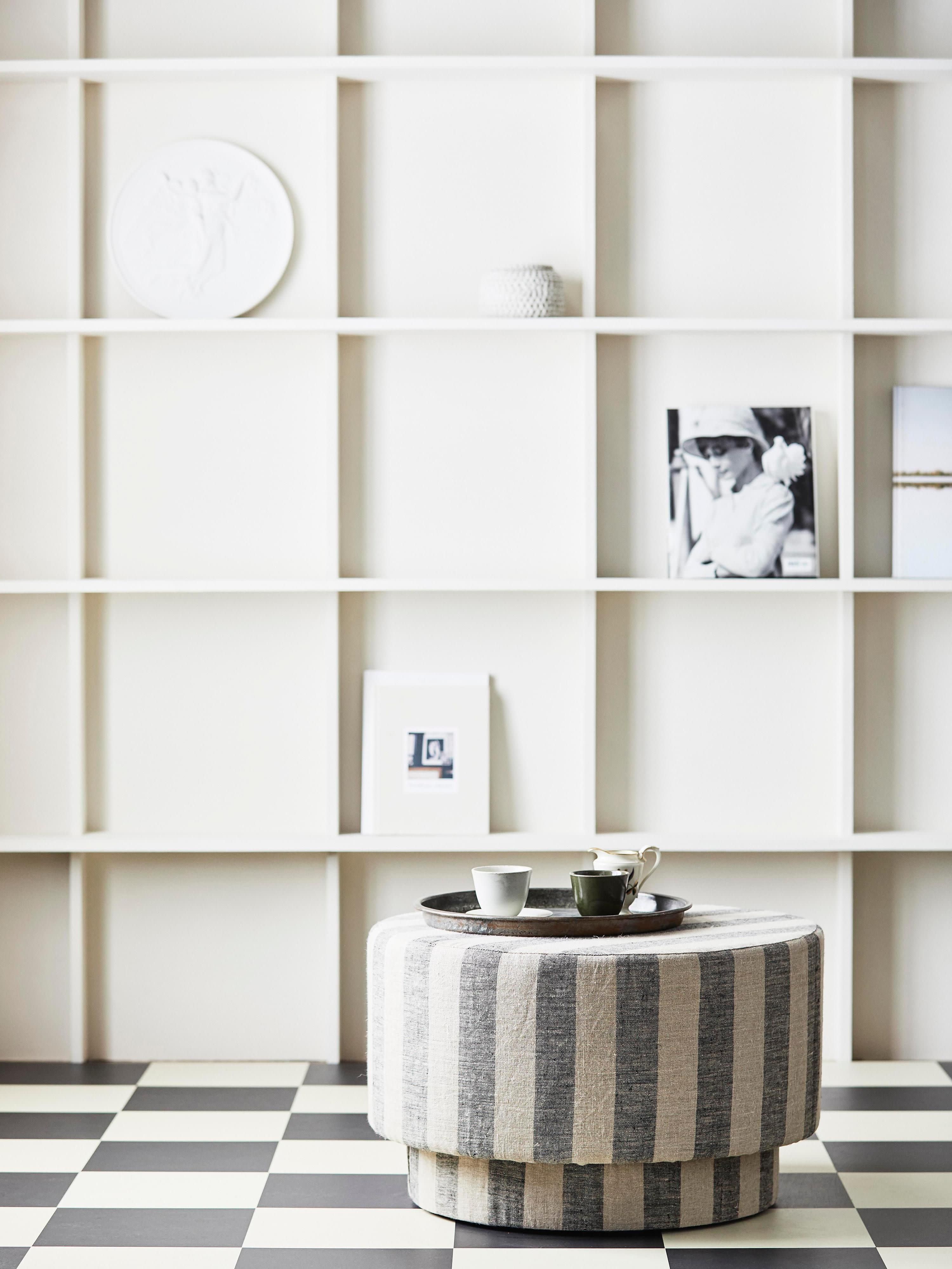 Leinen-Pouf Ladoga