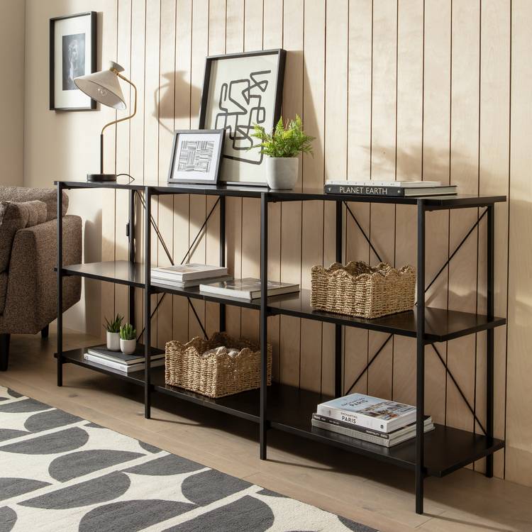 Habitat Huckley Industrial Shelving Unit – Black