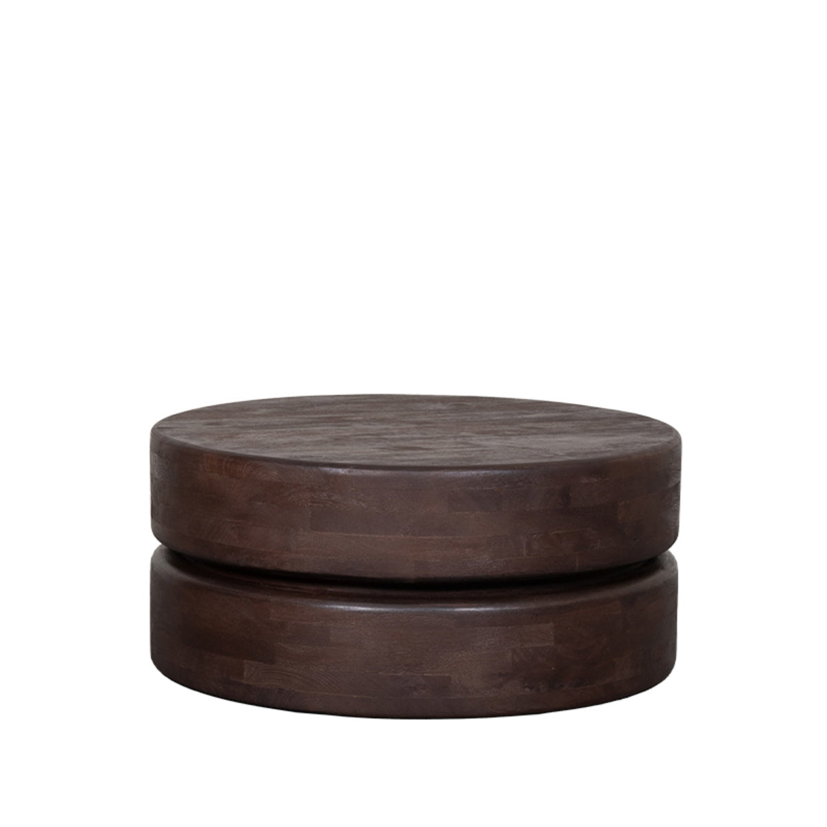 LABEL51 Salontafel Milly - Donkerbruin Mangohout - 70x70x31cm