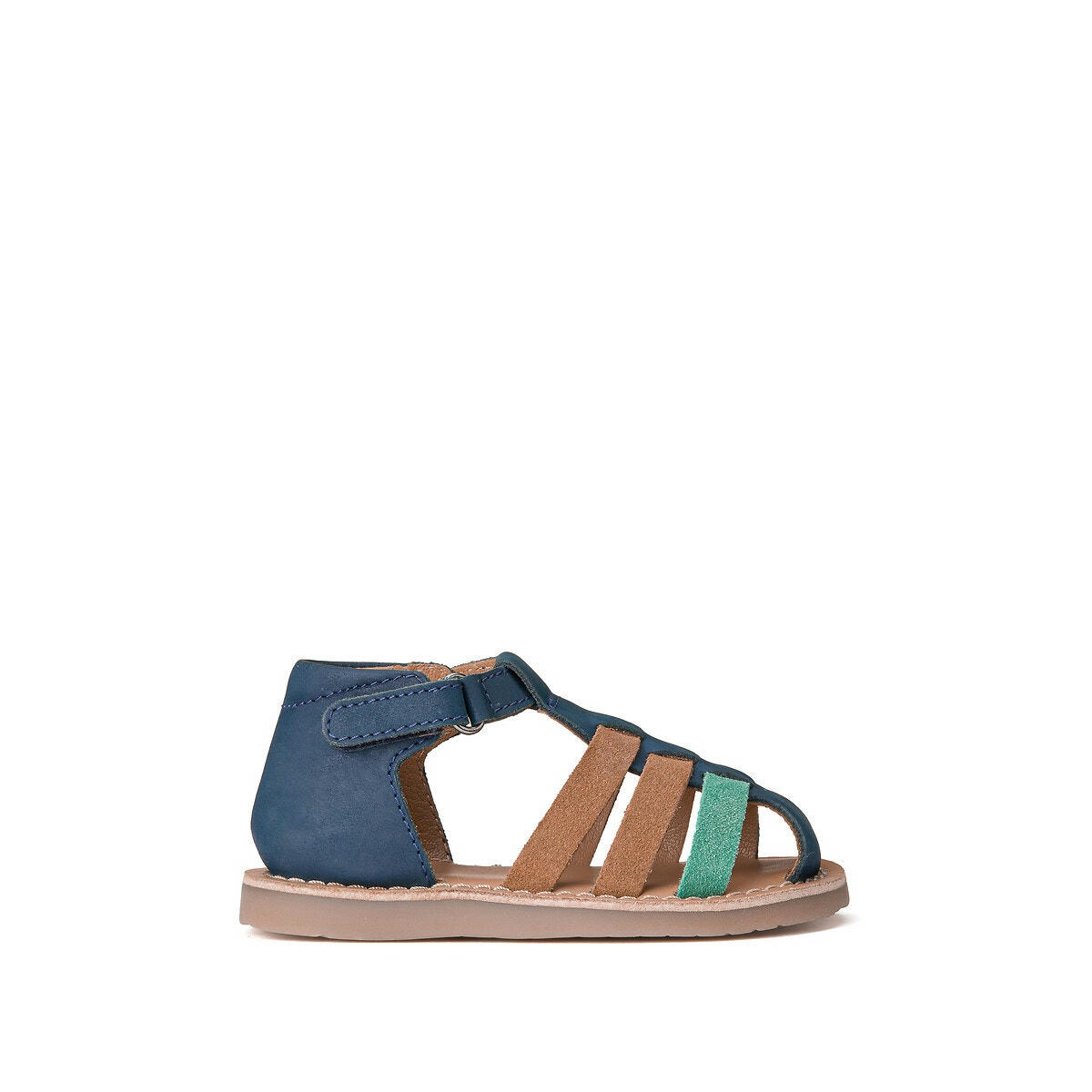 Sandales cuir à scratch