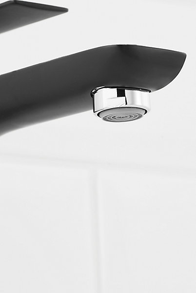 Mitigeur haut de lavabo noir GoodHome Wicie