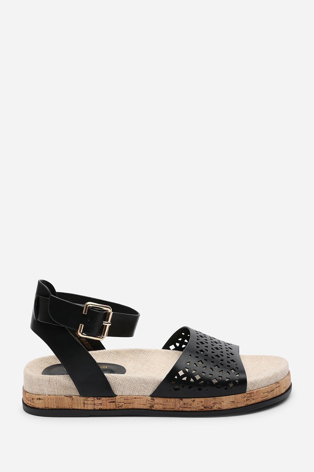 Where's That From Brissa' Cut Out Strap Sandals with Buckle Ankle Closure