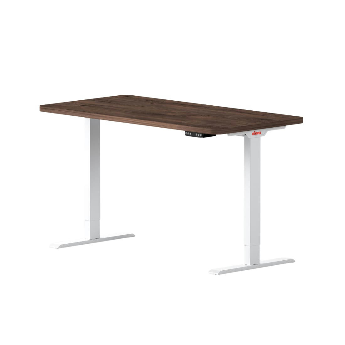 ELEVA GO - Bureau assis debout effet bois sauvage 160x80x3cm