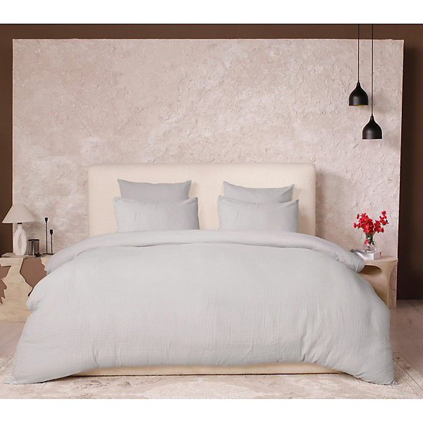 Housse de couette   taies gaze de coton lave Douceur