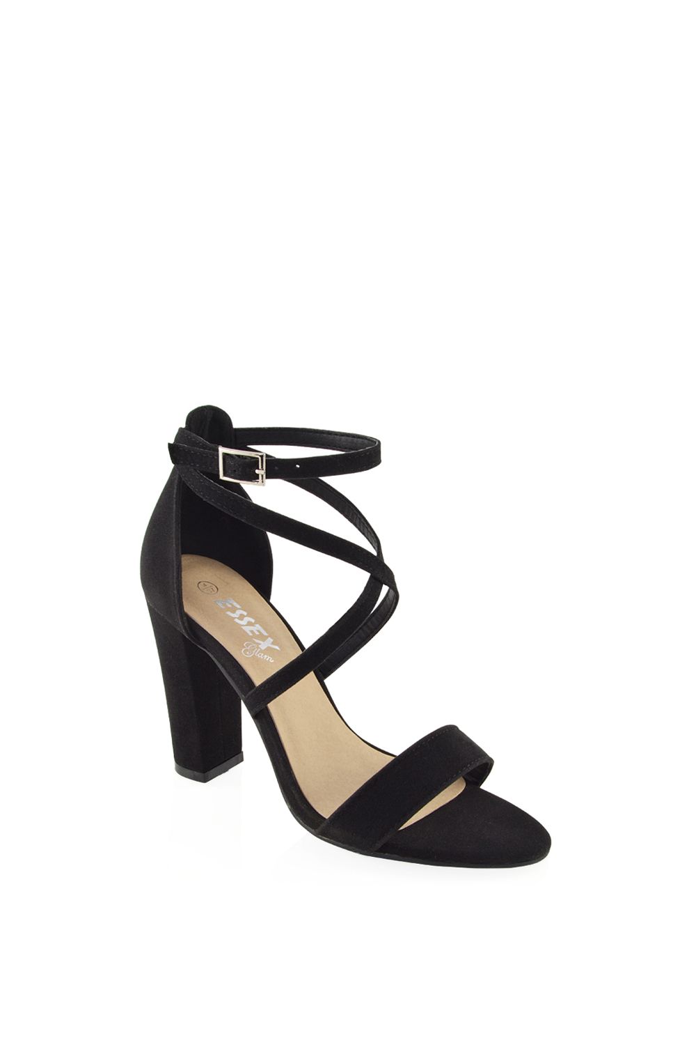 XY London Briella' Strappy Sandals With High Block Heels