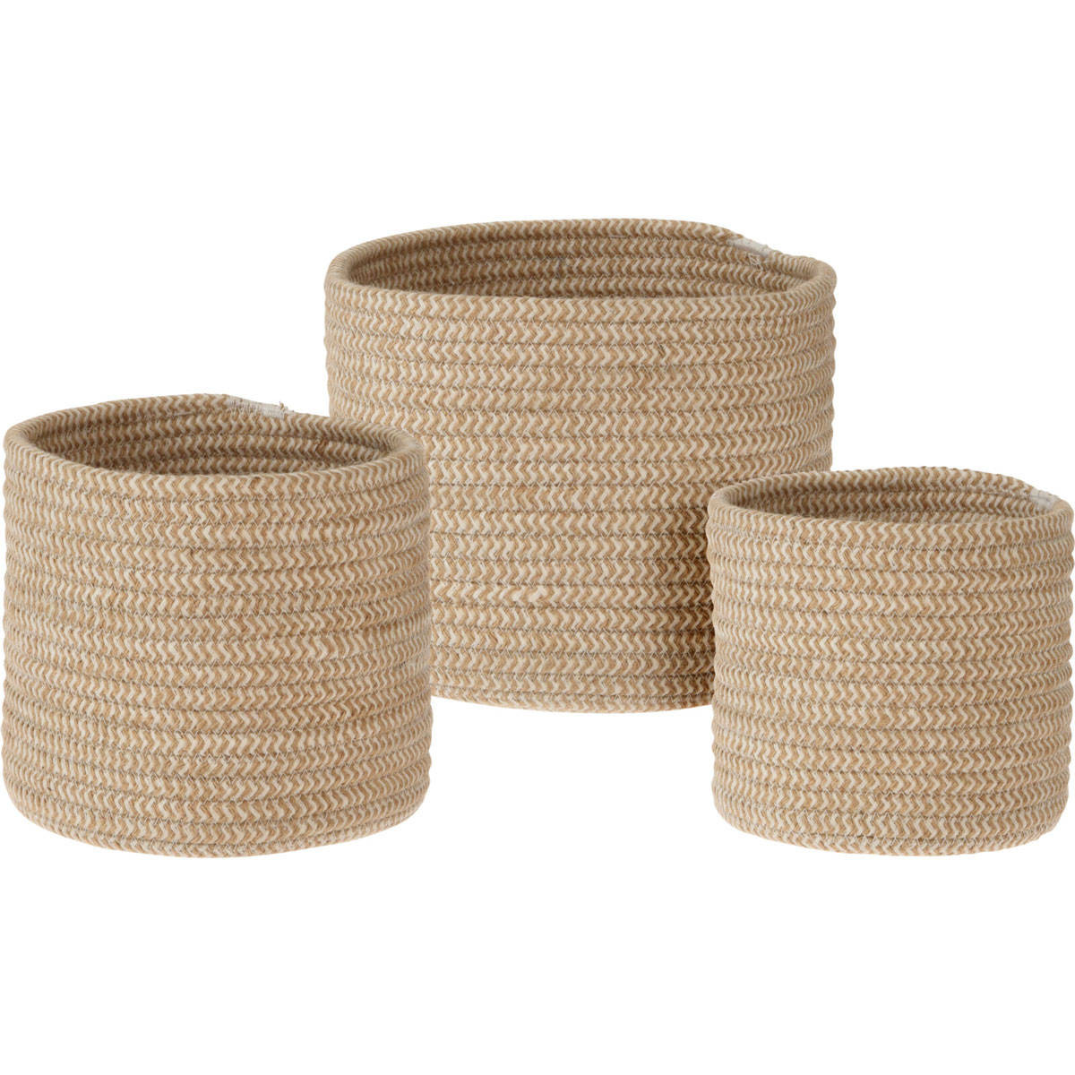 Kosze do przechowywania NATURAL, 3 sztuki