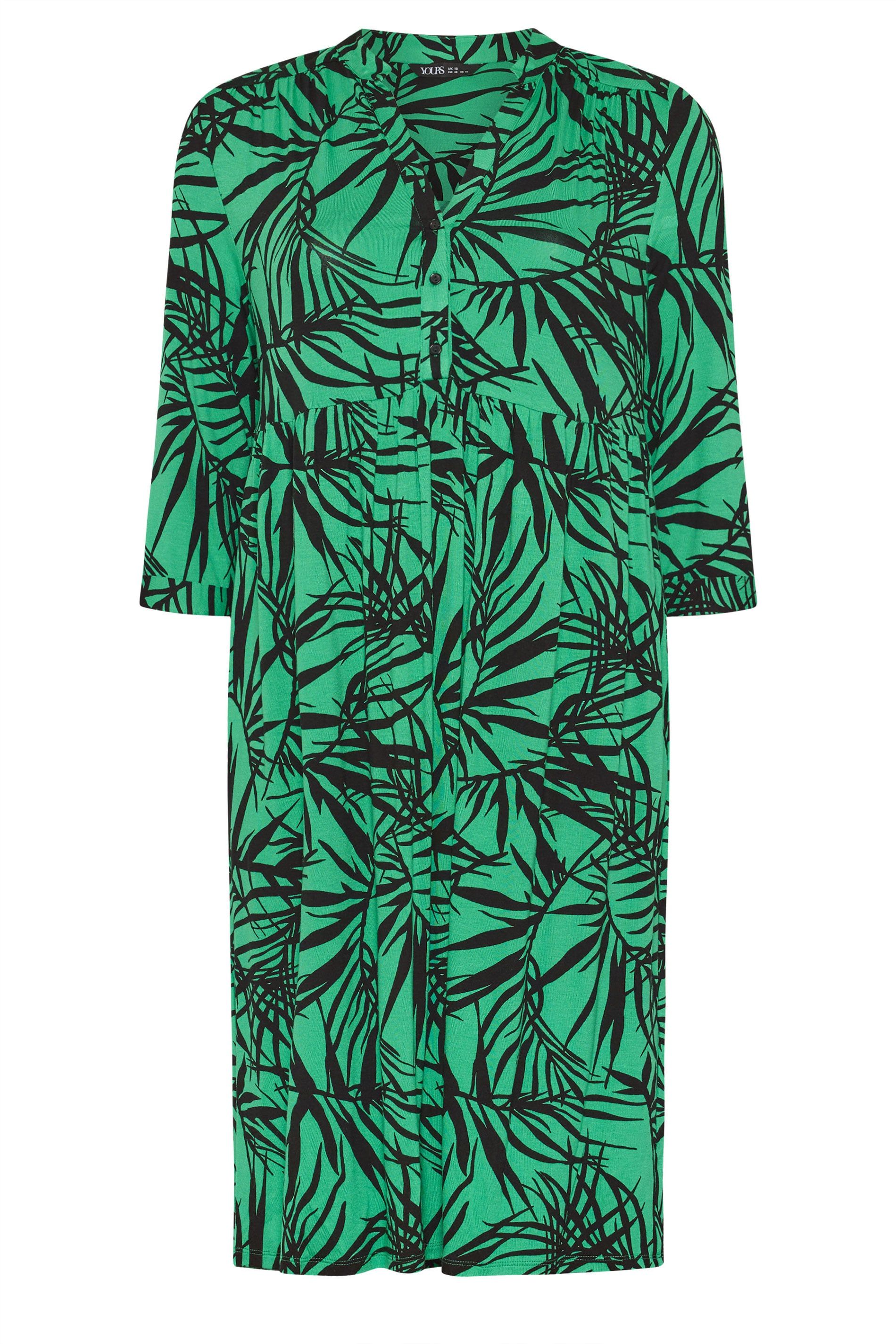 Yours Leaf Print Midi Dress