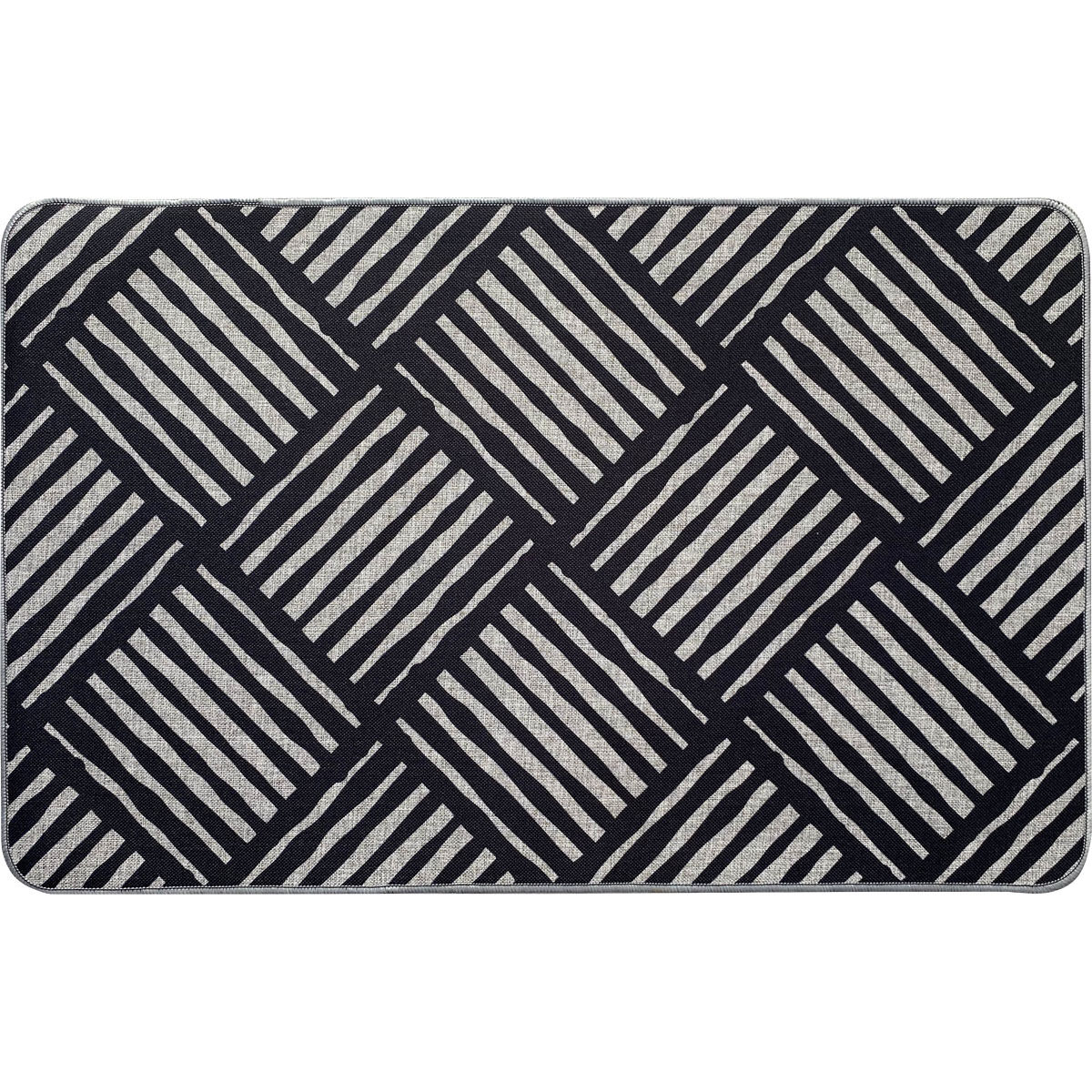 Tapete de entrada cinza ÁFRICA 50x80cm