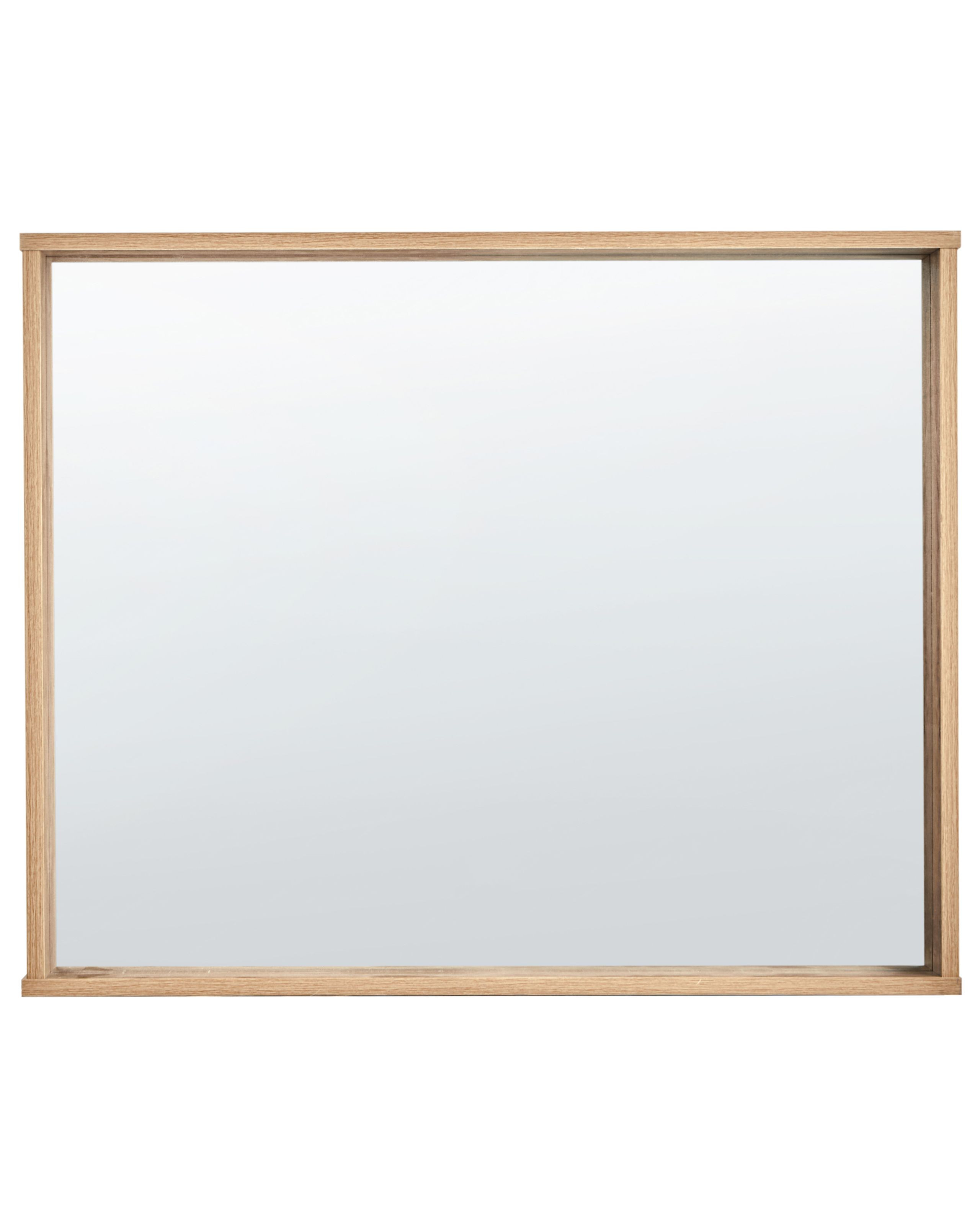 Lustro wiszące ścienne prostokątne 80 x 65 cm jasne