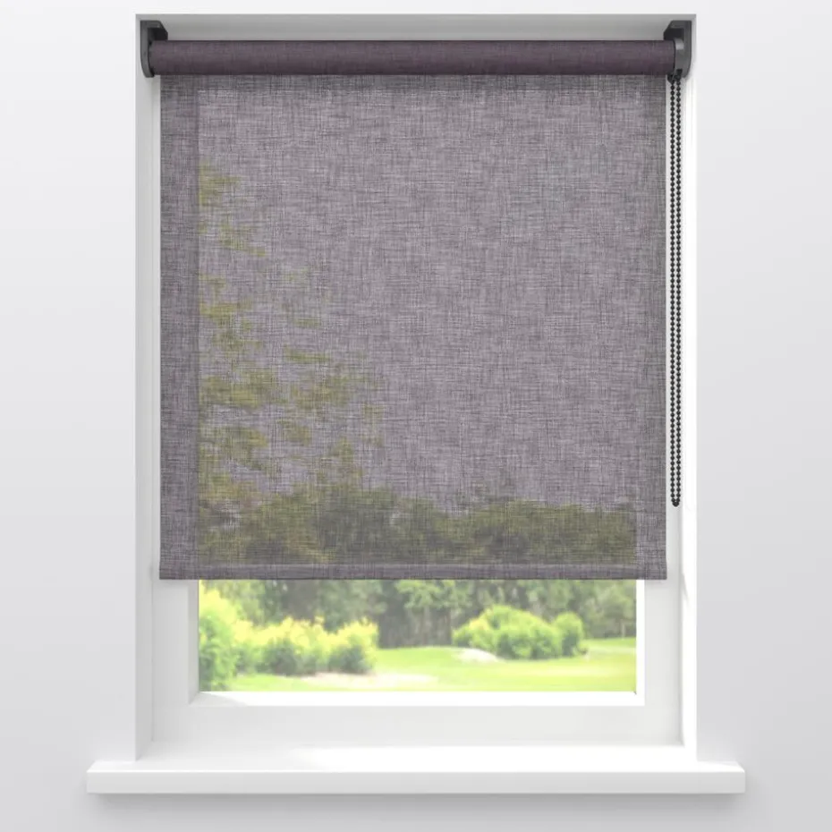 Kwantum Rolgordijnen | Fenstr Rolgordijn Febe  Transparant Antraciet