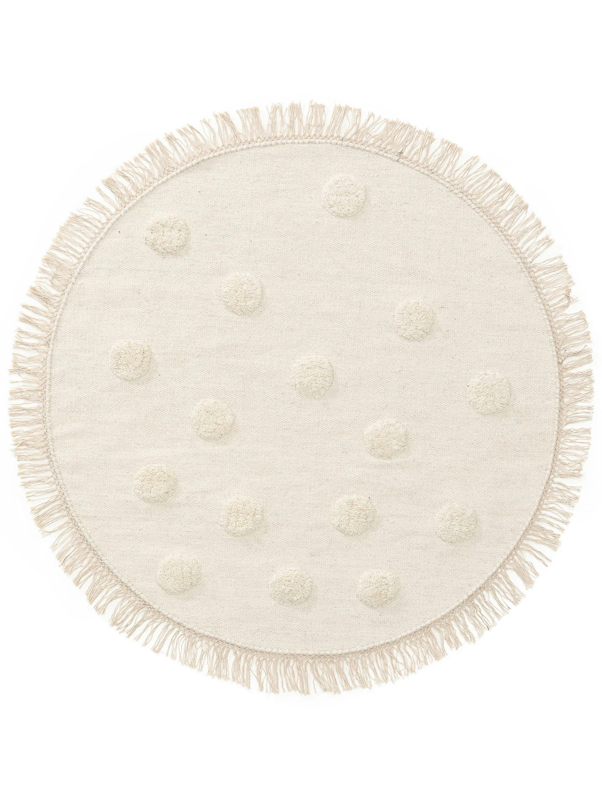 CARLSON - Tapis enfant ivory D 120 rond
