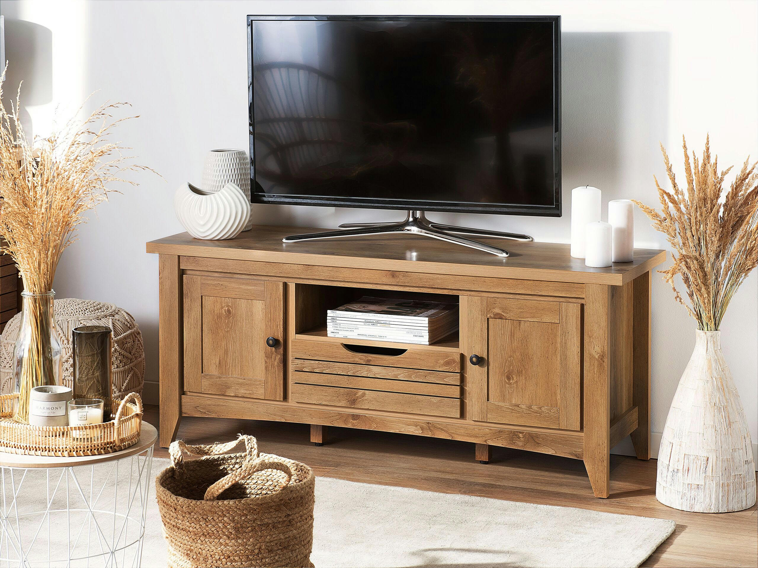 AGORA - Meuble TV bois clair
