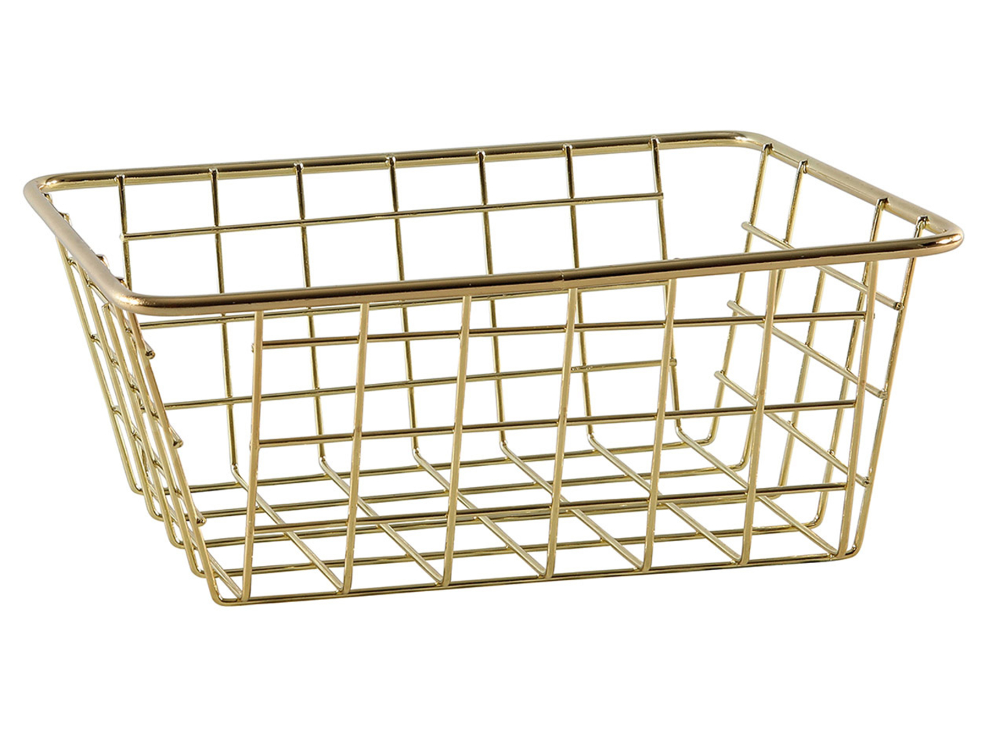 Kosz do przechowywania metalowy 8x20 cm złoty