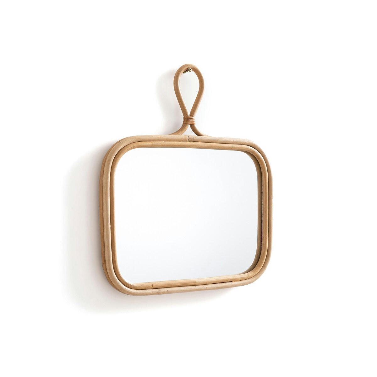 Miroir rectangulaire en rotin 38x35 cm, Nogu