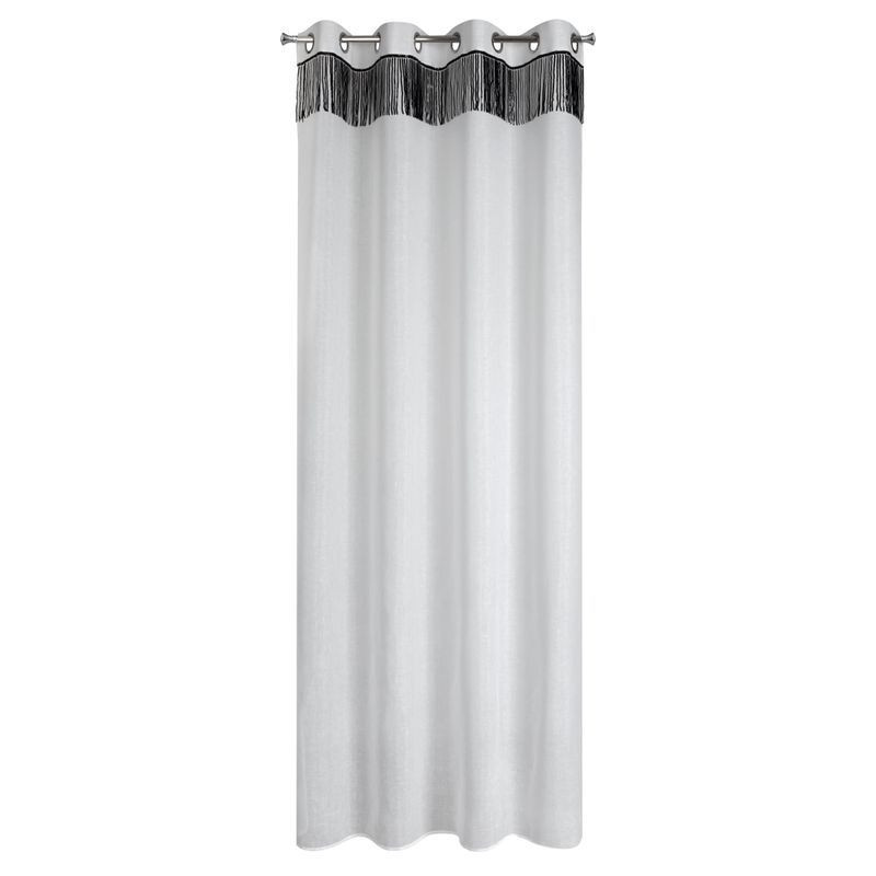 Firana na przelotkach JASPER 140x250 biała