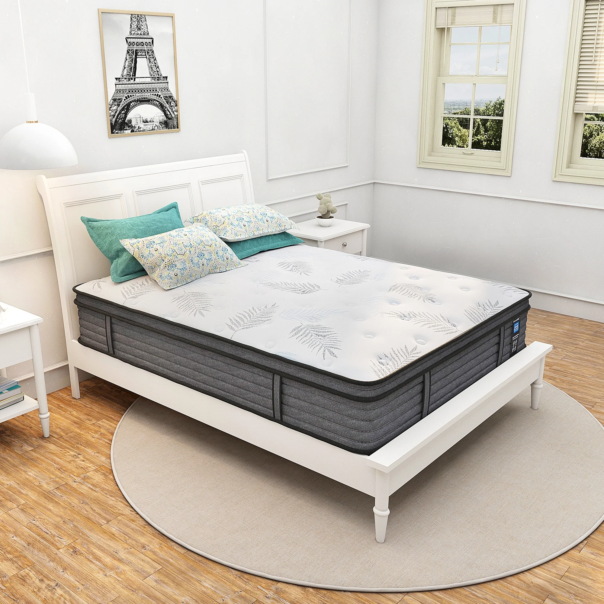 12-inch Firm Euro Top Gel Memory Foam Hybrid Mattress in a Box