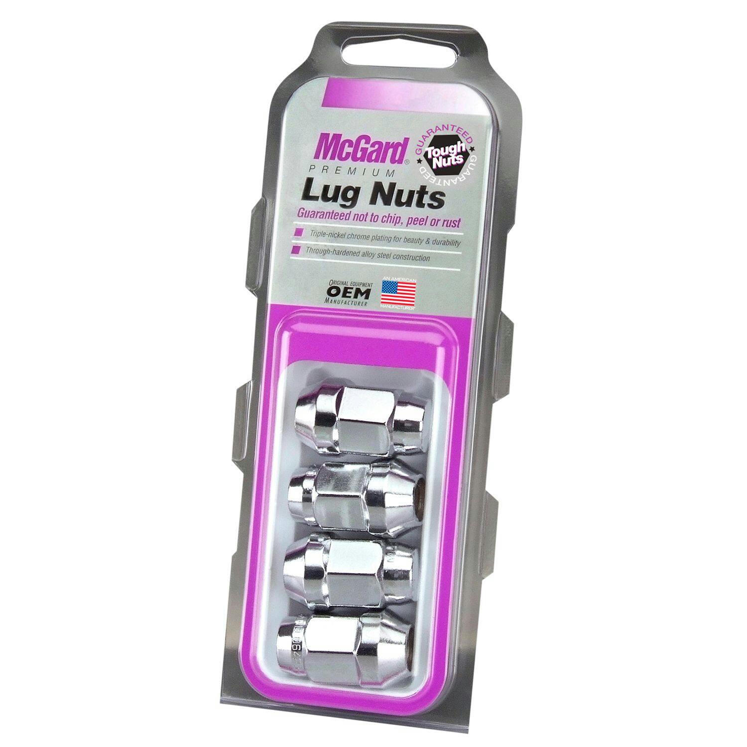 McGard 64011 Lug Nuts Set, Bulge Cone Seat, 4-pc