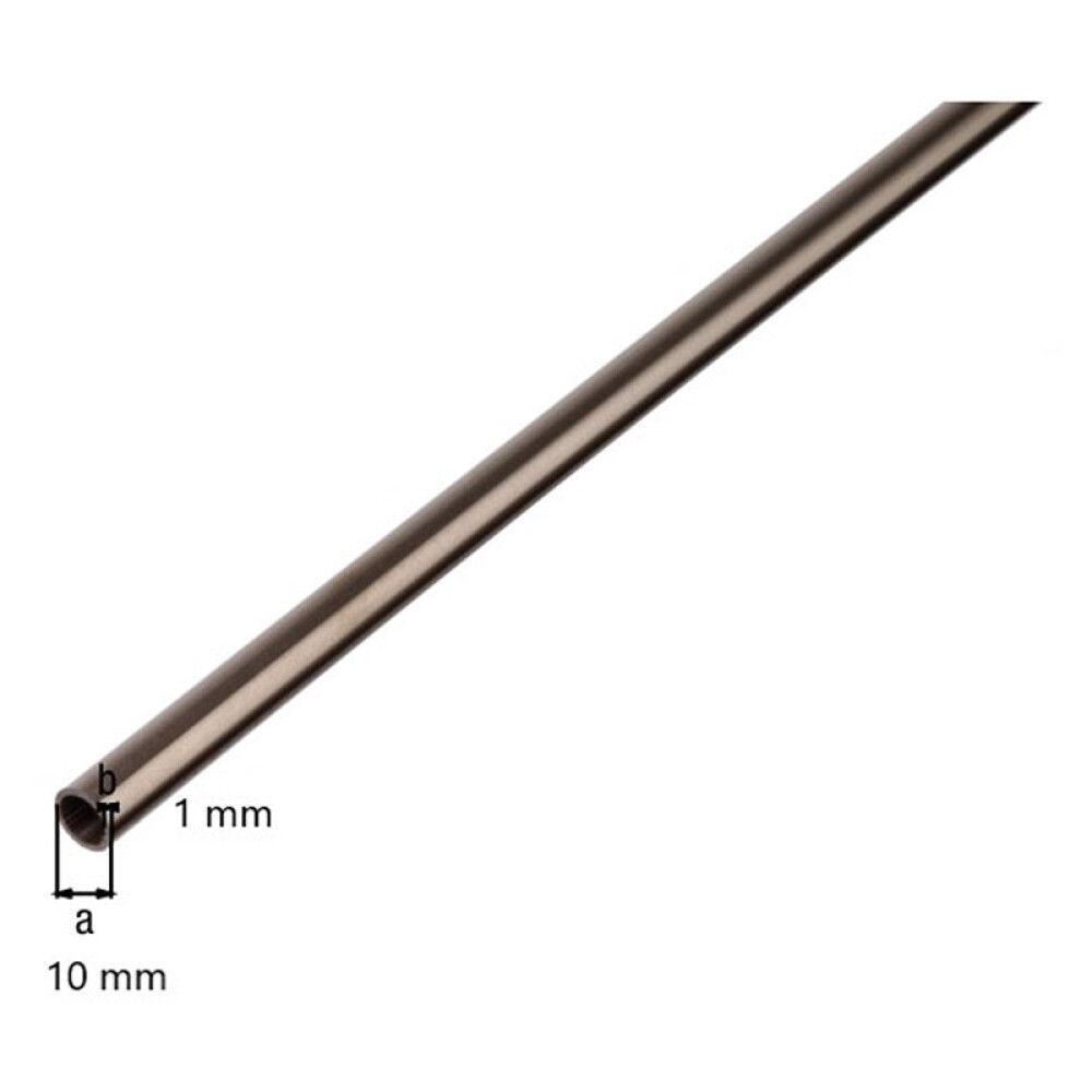 RØR GAH ALBERTS Ø10MM 1M RUSTFRITT STÅL