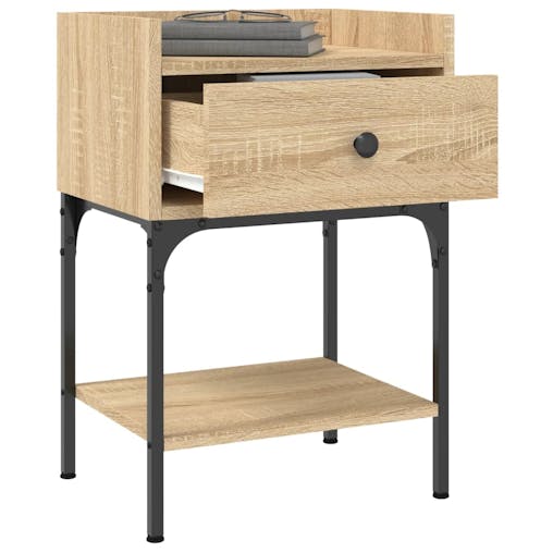 NNEVL Bedside Tables 2 pcs Sonoma Oak 40.5x31x60 cm Engineered Wood