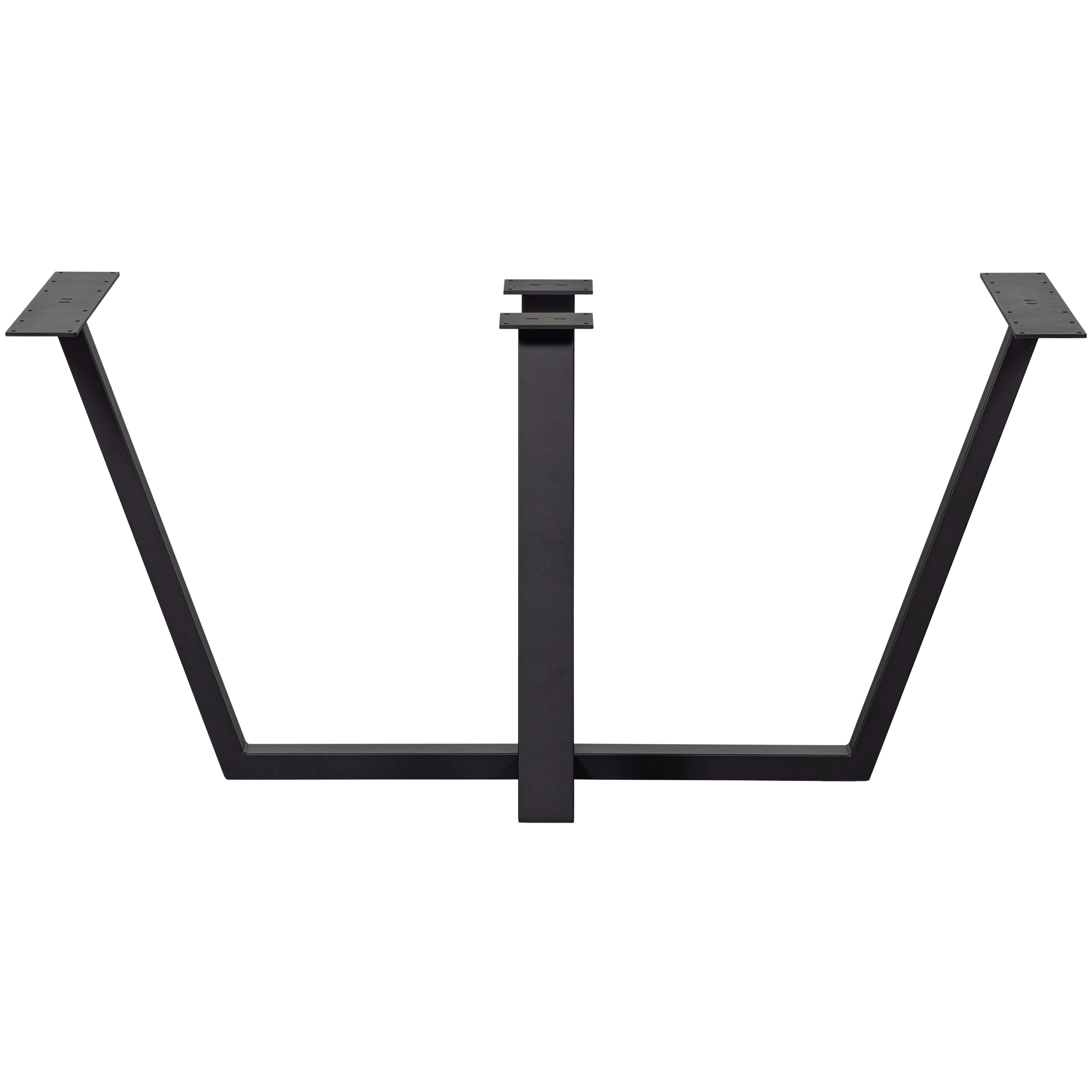 TABLO - Pied de table Drenthe en métal noir