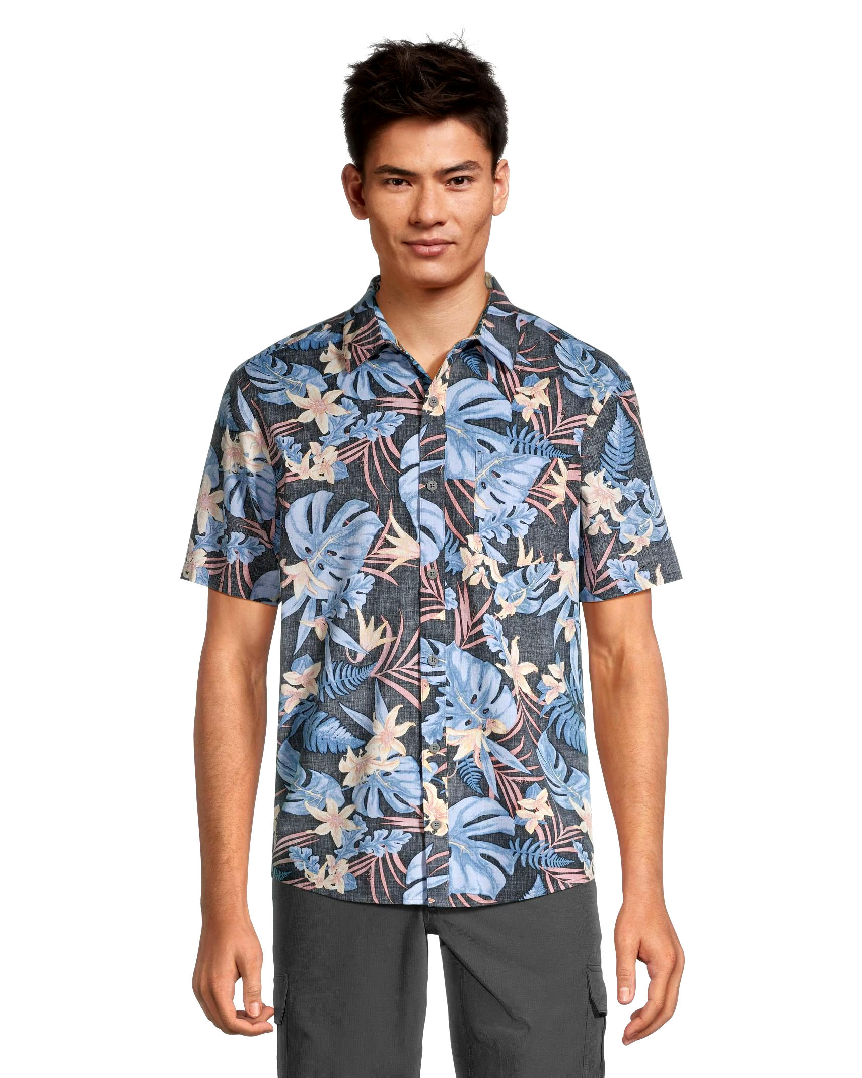 FarWest Men's AOP Modern Fit Stretch Shirt