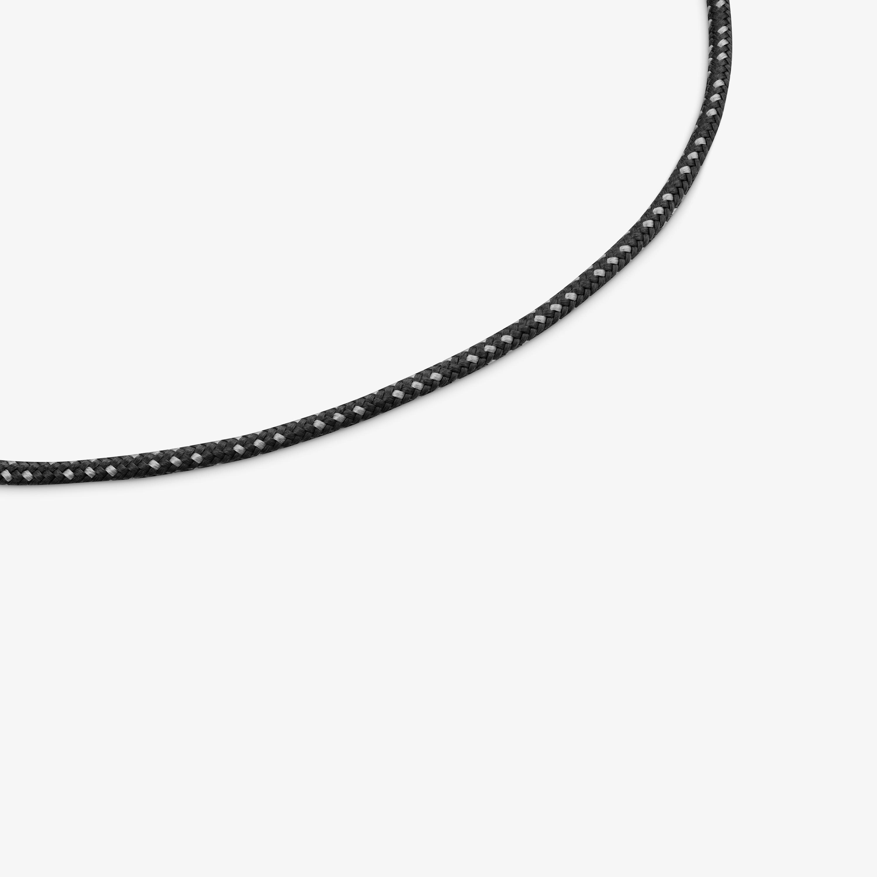 Collar con cordón negro y acero TOUS Basics