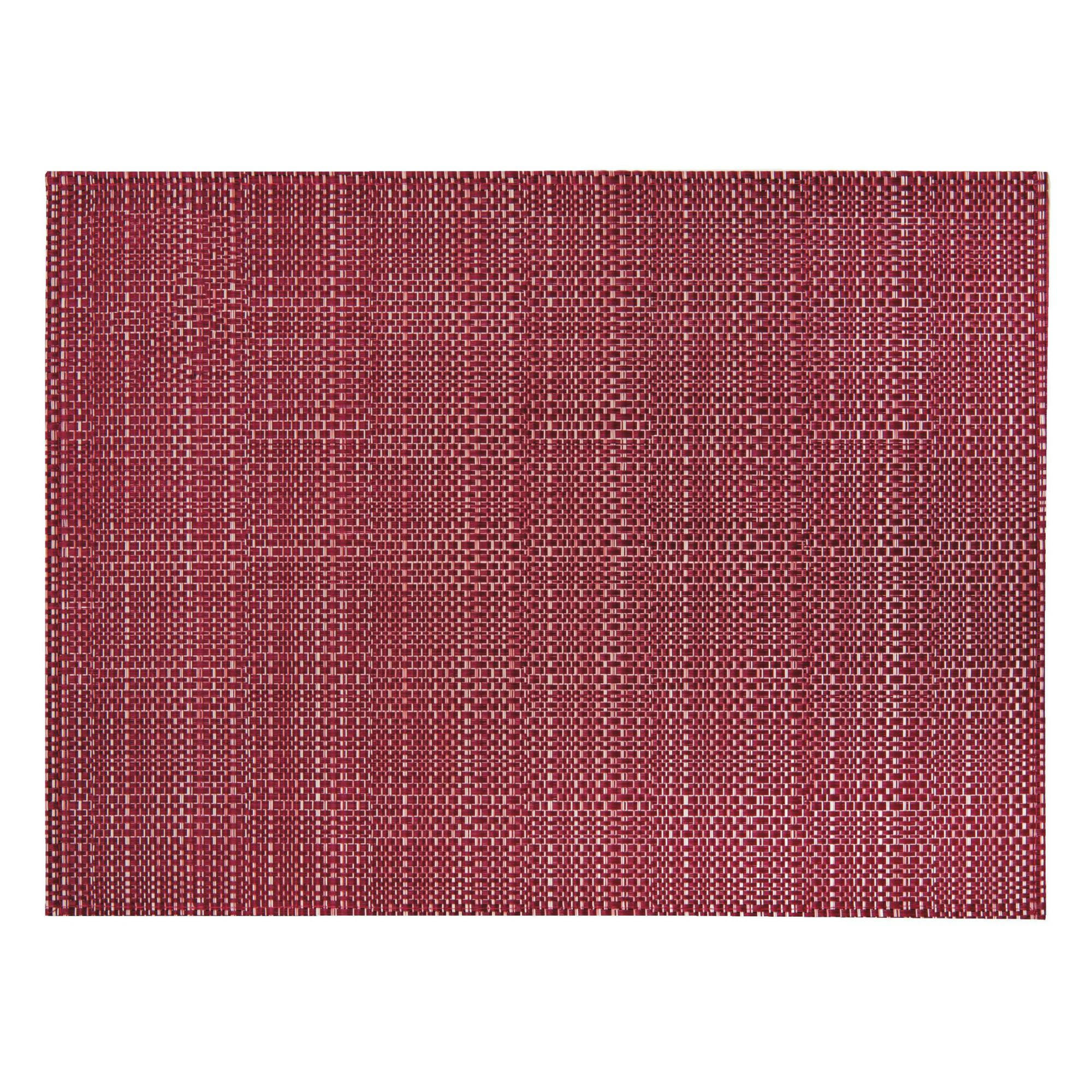 CANNA - Set de table  en polyester lie de vin 33 x 45