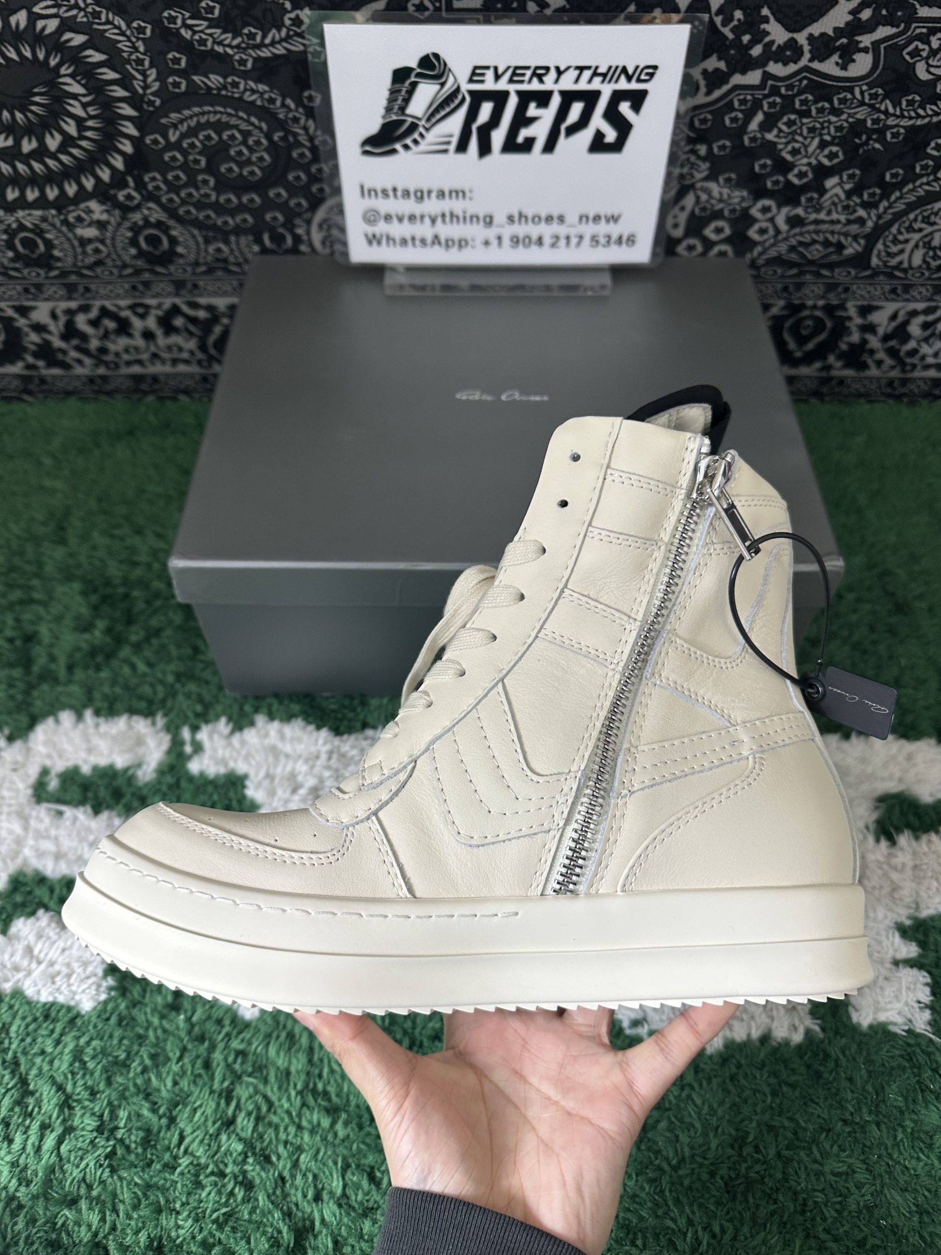 Rick Owens GeoBasket White