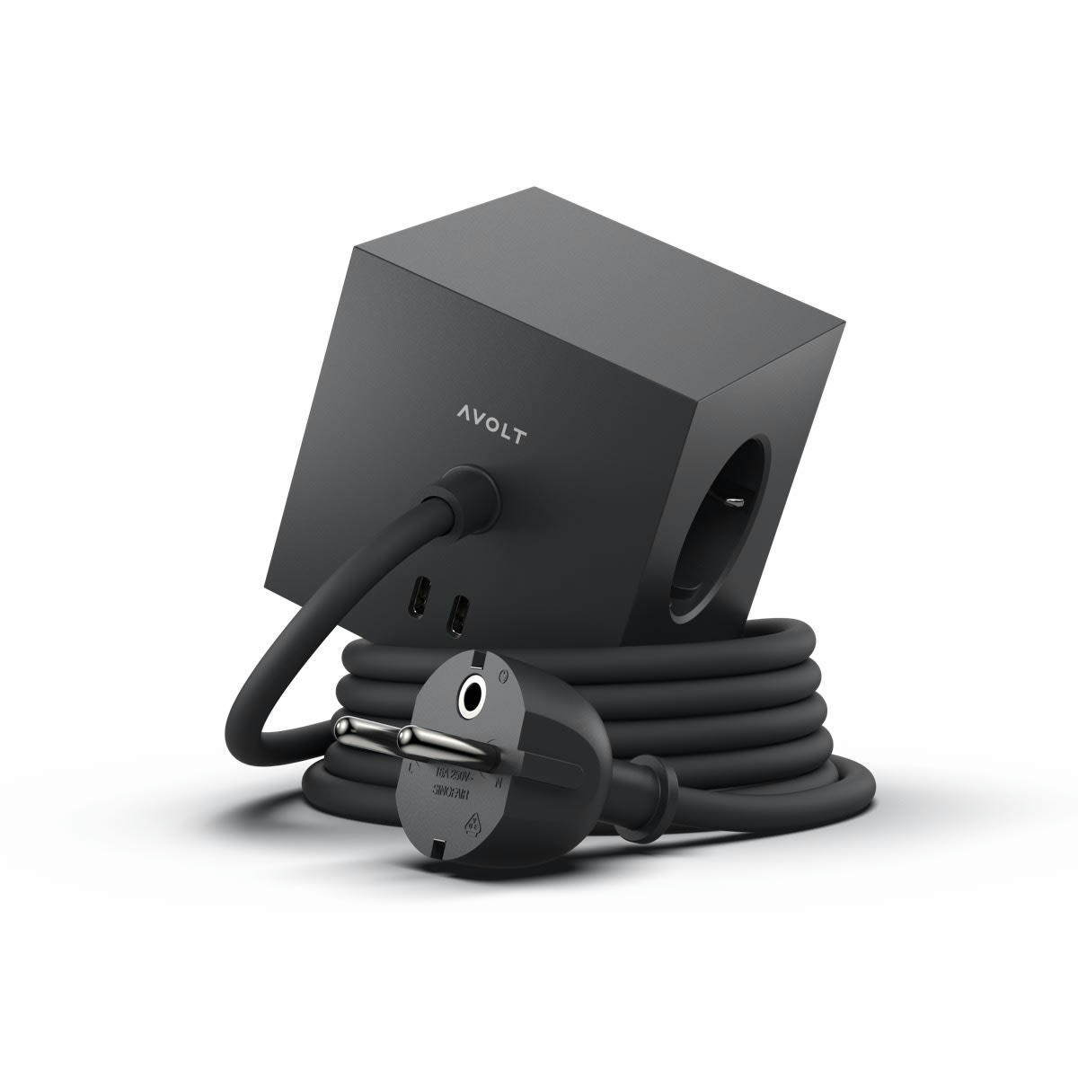 - Multiprise Square 1 Usb-c 30W, 1.8M Stockholm Black