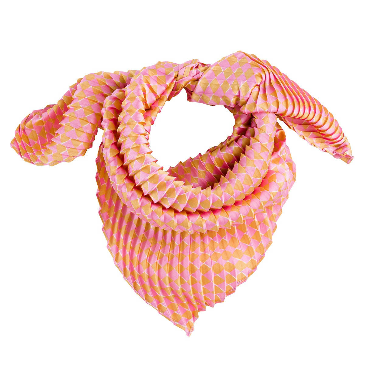 Foulard imprimé, plissé soleil