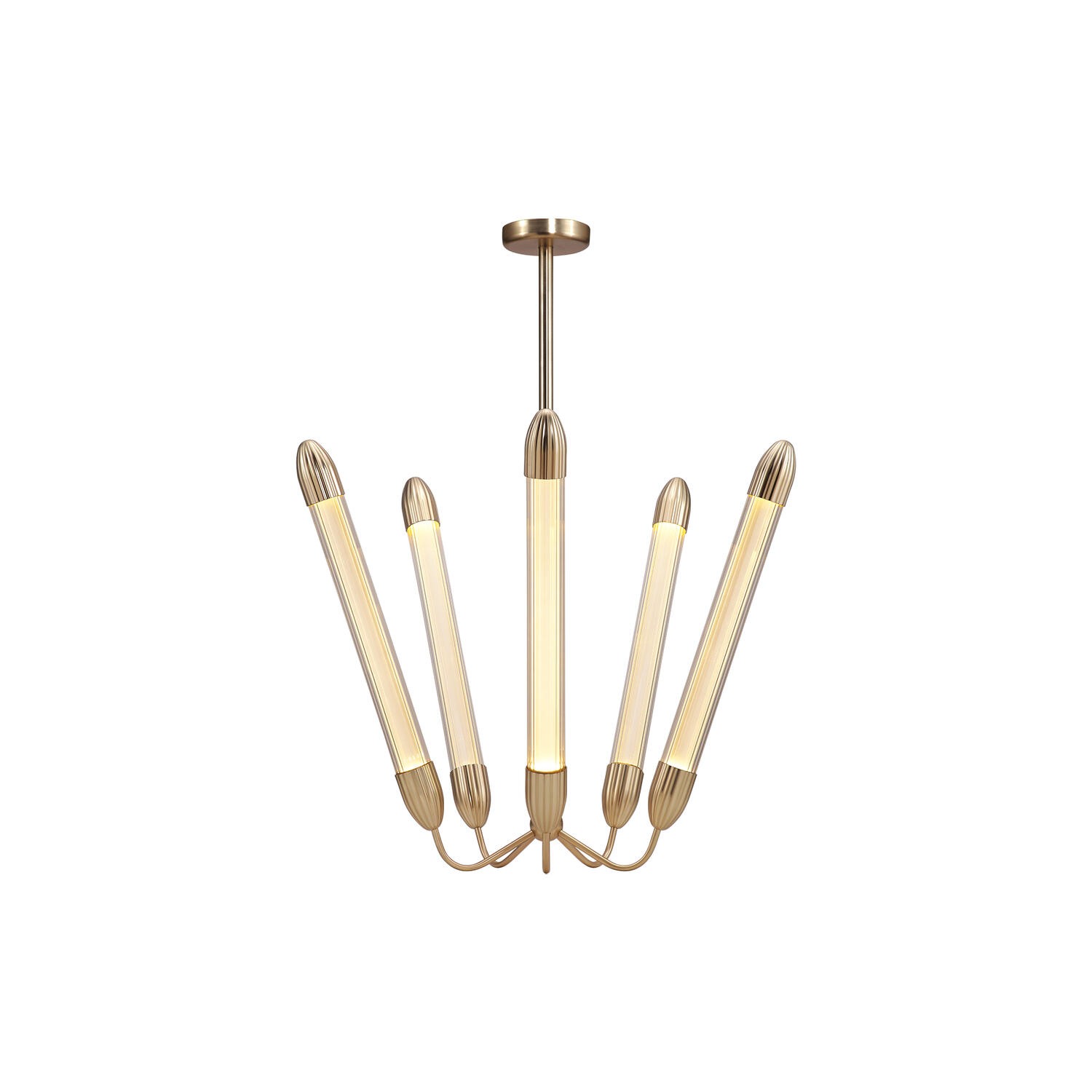 Lemon Squeeze Penta Pendant, plated brass