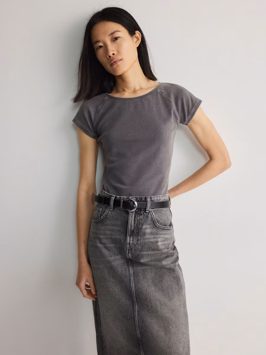 T-Shirt With Wash Effect