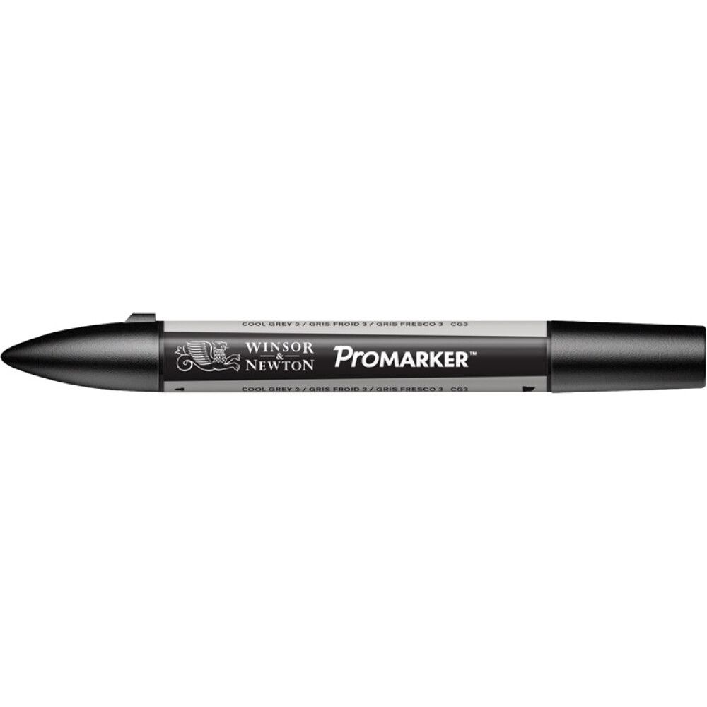 TUSJ PROMARKER WINSOR & NEWTON NR CG3 KJØLIG GRÅ 3