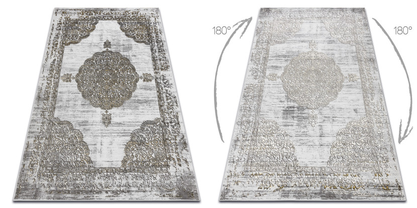 Dywan LIRA E1468 Rozeta, strukturalny, nowoczesny, glamour - 80x150 cm