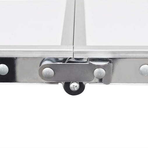 NNEVL Foldable Camping Table Height Adjustable Aluminium 120 x 60 cm