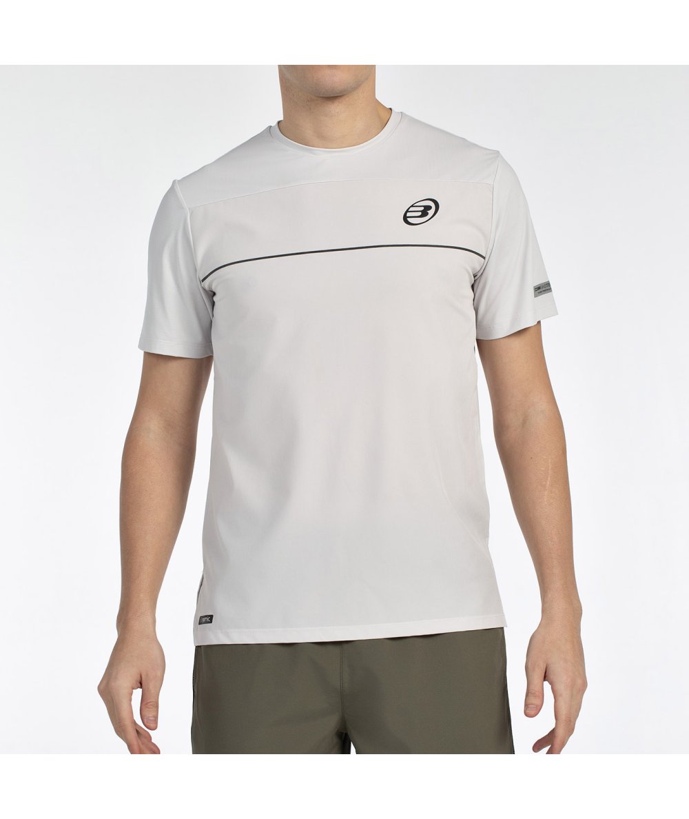 CAMISETA BULLPADEL MONDA GRIS PERLA