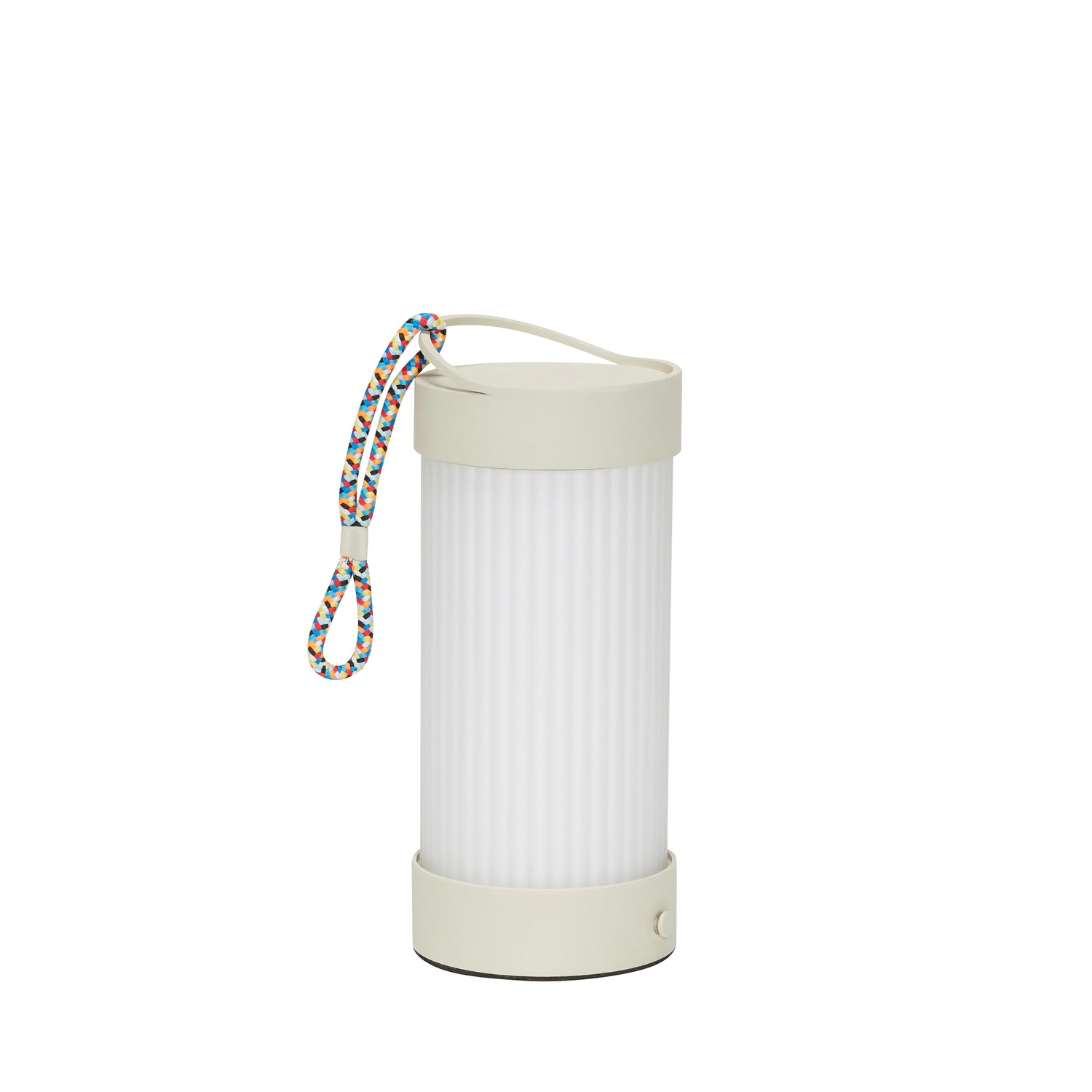 Hübsch draagbare lamp Camp - glas/ijzer - ø9xh21cm, integreret