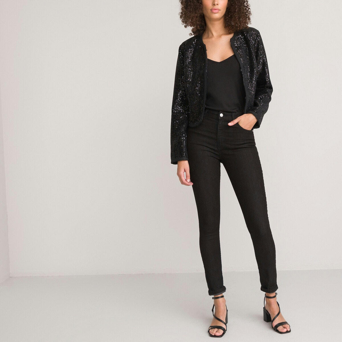 Veste cintrée, à sequins