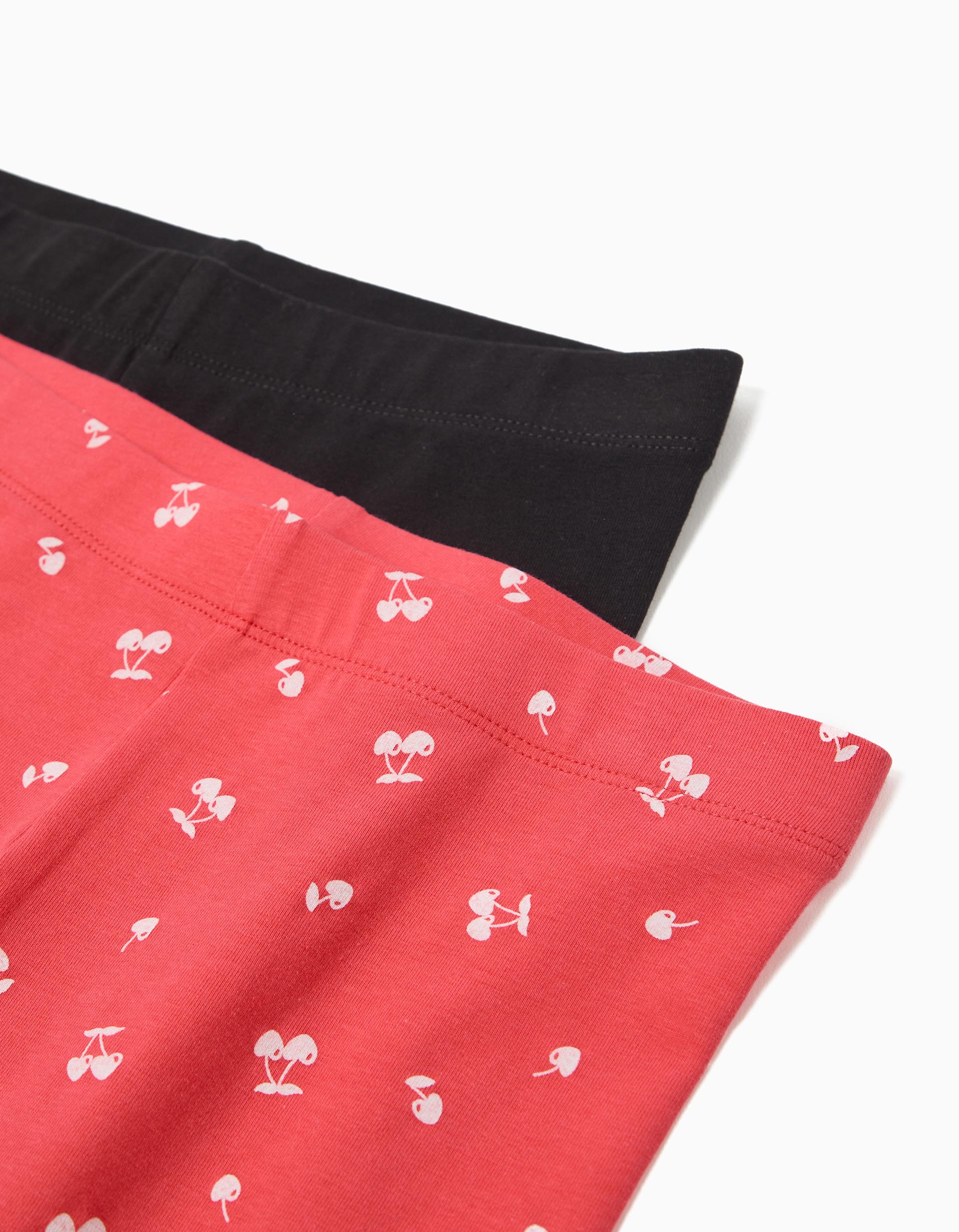 Pack 2 Leggings, Menina, Rosa Escuro