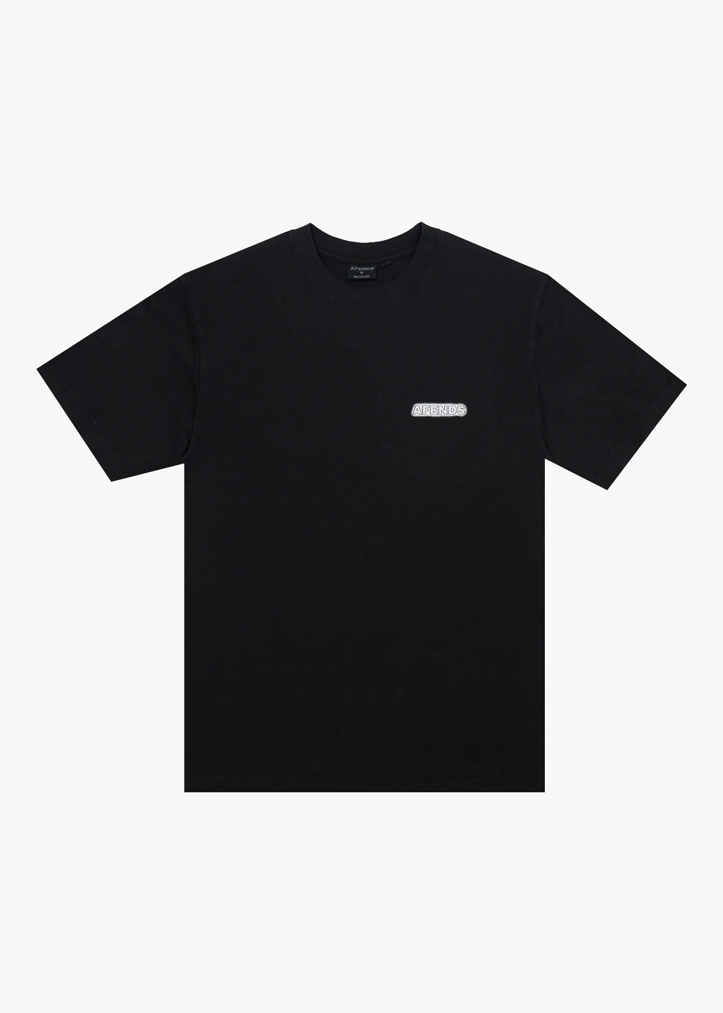 AFENDS Mens X-Ray - Retro Tee - Stone Black