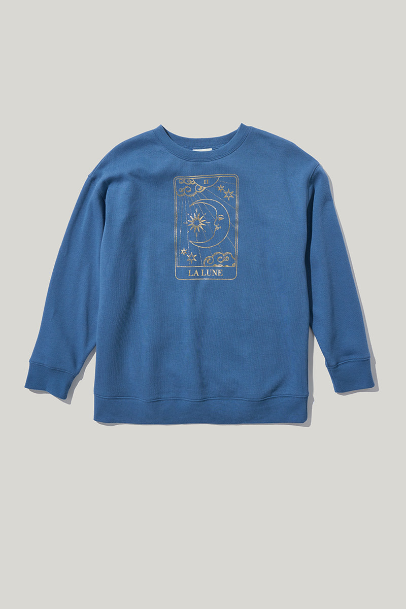 Hello Franki La Lune Graphic Sweatshirt for girls