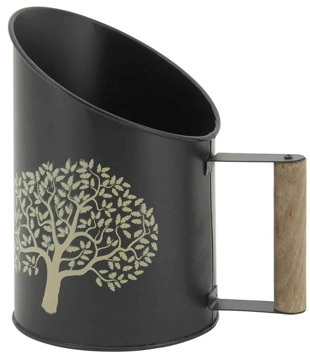 - Pelle à pellets en métal métal noir arbre