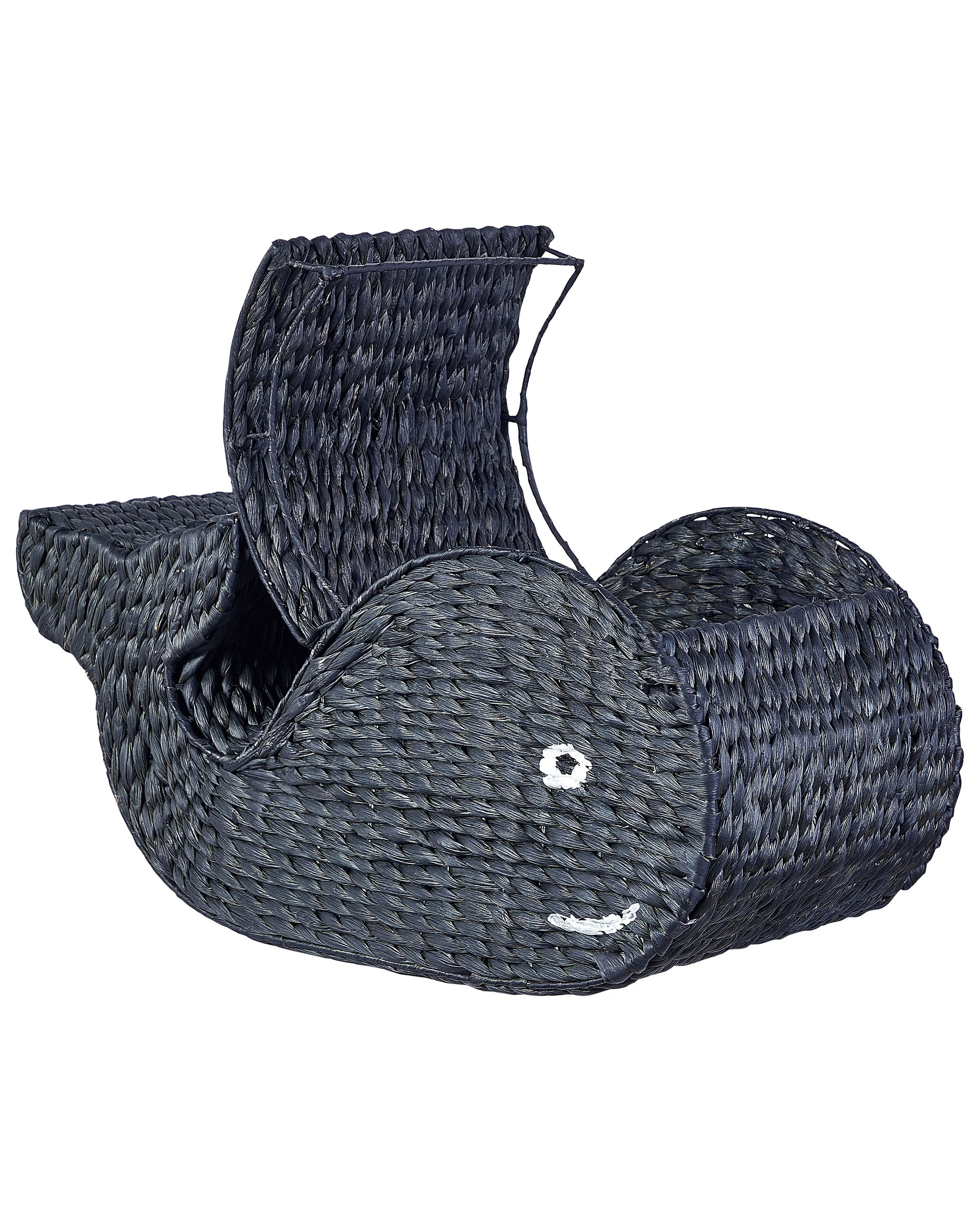 Kids Basket Whale ORANIA Wicker Black
