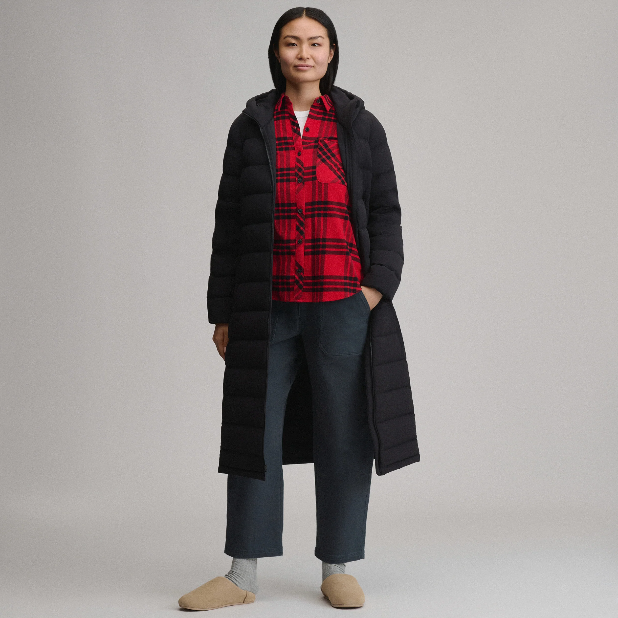 Women's EB Stretch Down Hooded Duffle Coat
